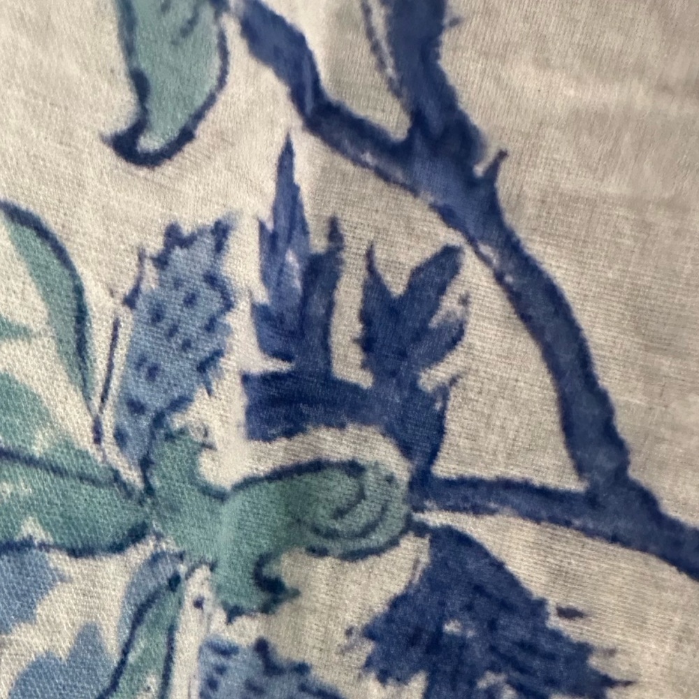 Blue Floral Women's Tunic Top - Picture 6 of 6